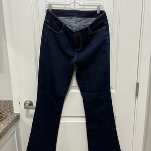 Talbots Jeans Pants Size 10 Petite 30 10P Womens Dark Blue Heritage Boot